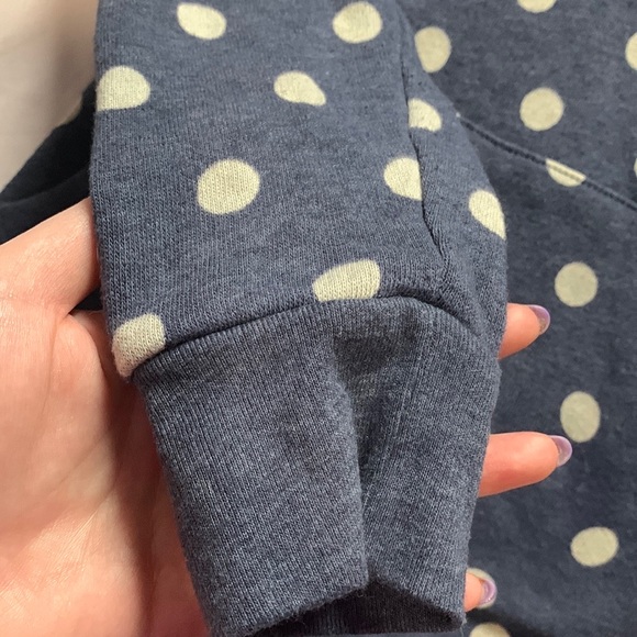 Alternative Apparel Blue with Polka Dots Hoodie Size US Small - Picture 5 of 9